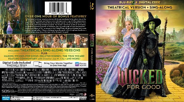 Wicked for Good (2025 Cover Bluray de Wicked for Good (2025