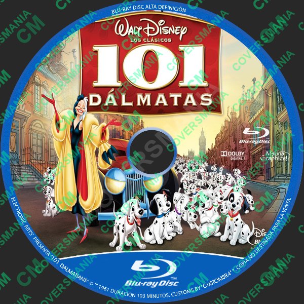 101 Dalmatians (1996) Labels Bluray de 101 Dalmatians (1996)