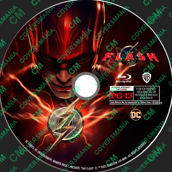 The Flash (2023) Labels Bluray de The Flash (2023)