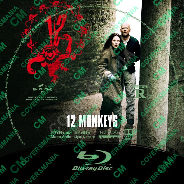 Twelve Monkeys (1995) Labels Bluray de Twelve Monkeys (1995)