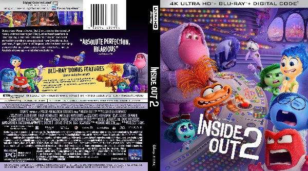 Inside Out 2 (2024) Cover 4K UHD de Inside Out 2 (2024)