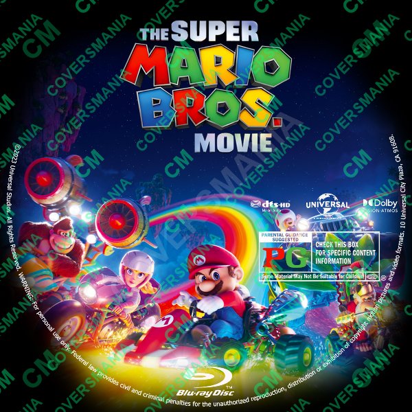 The Super Mario Bros. Movie (2023) Labels Bluray de The Super Mario Bros. Movie (2023)