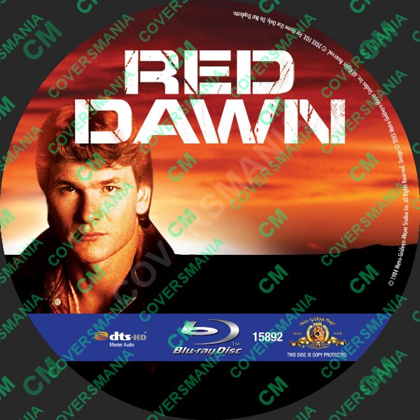 Red Dawn (1984) Labels Bluray de Red Dawn (1984)