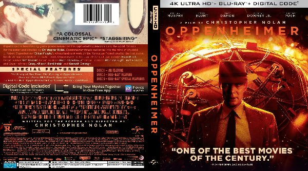 Oppenheimer (2023) Cover 4K UHD de Oppenheimer (2023)