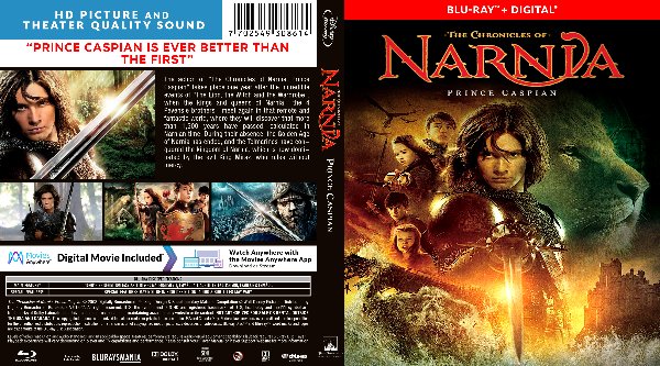 The Chronicles of Narnia - Prince Caspian (2008) Cover Bluray de The Chronicles of Narnia - Prince Caspian (2008)