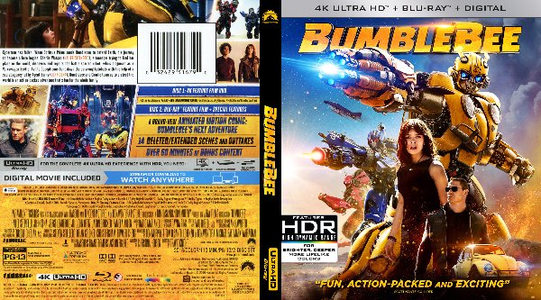Bumblebee (2018) Cover 4K UHD de Bumblebee (2018)