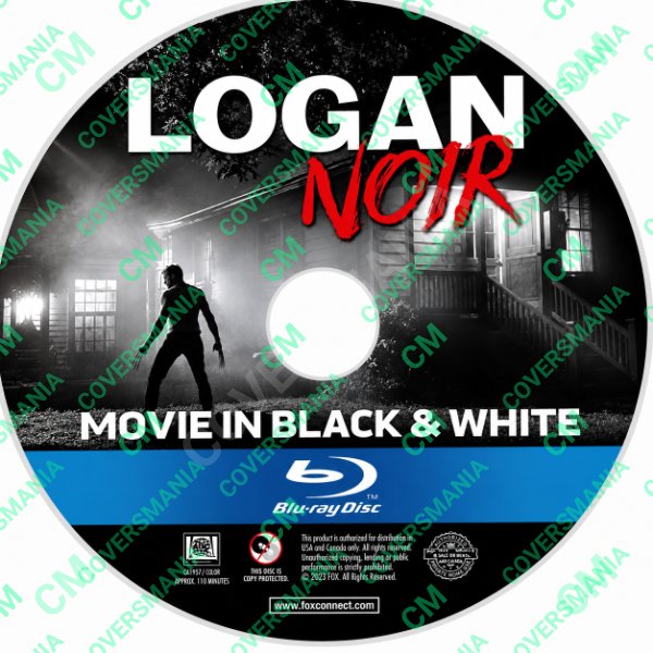 Logan Noir (2017) Labels Bluray de Logan Noir (2017)