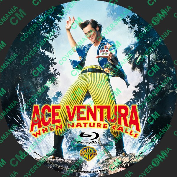 Ace Ventura When Nature Calls (1995) Labels Bluray de Ace Ventura When Nature Calls (1995)