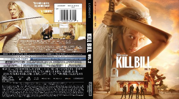 Kill Bill Vol. 2 (2004) Cover 4K UHD de Kill Bill Vol. 2 (2004)